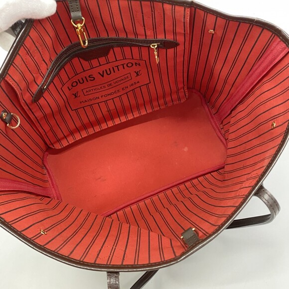 LOUIS VUITTON Brown Damier Neverfull MM Tote Bag - Picture 4 of 14